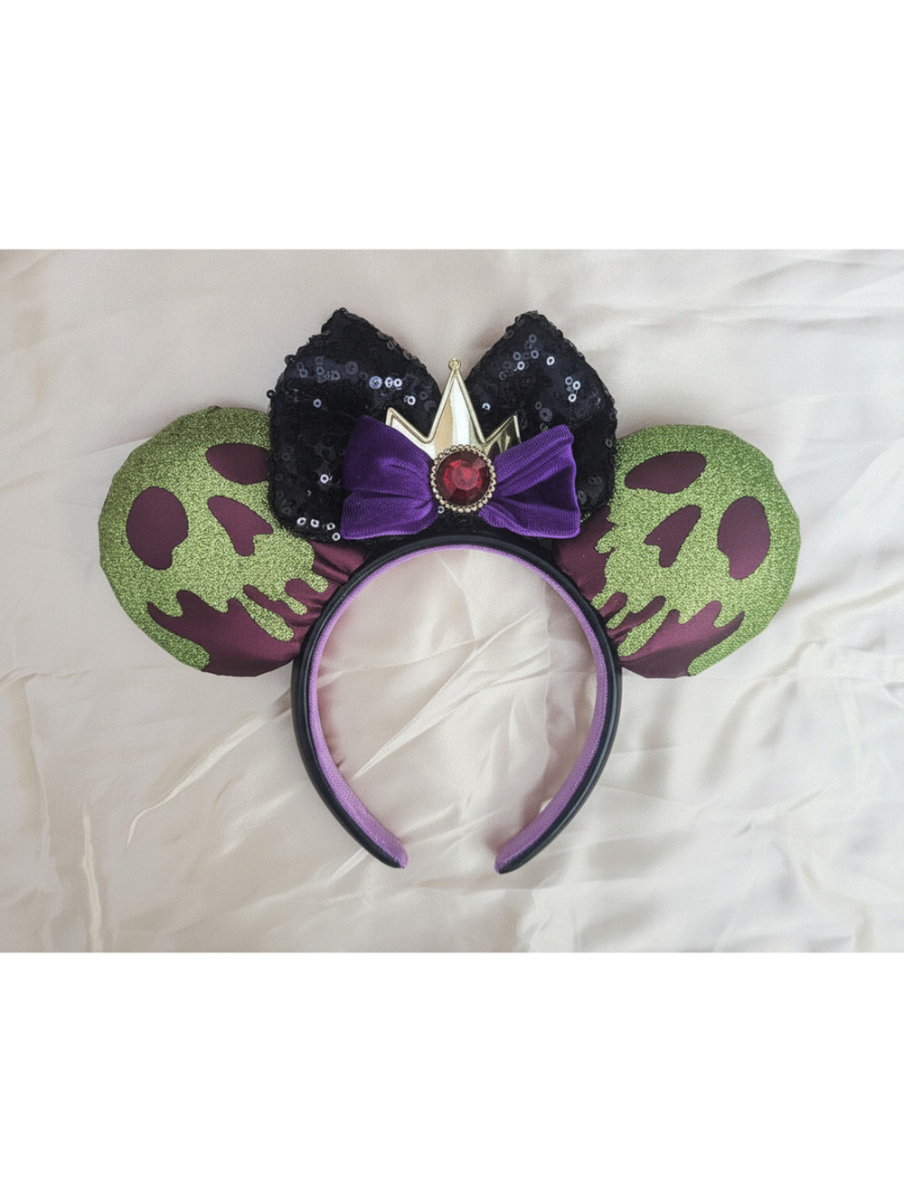 Snow White Evil Queen Poison Apple Minnie Ears Headband